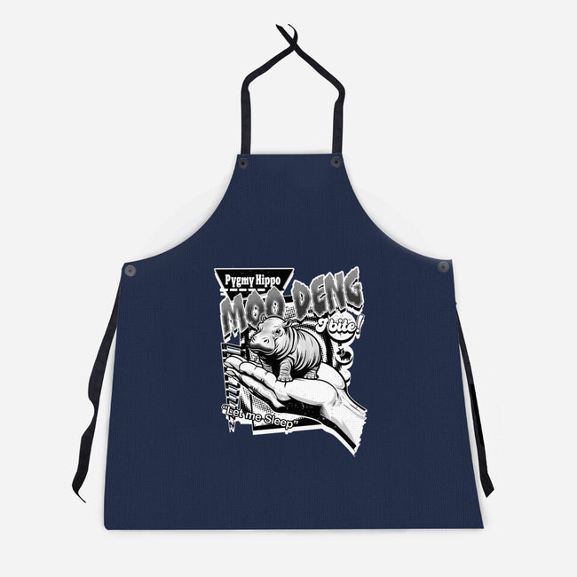 Pygmy Hippo Queen-Unisex-Kitchen-Apron-palmstreet