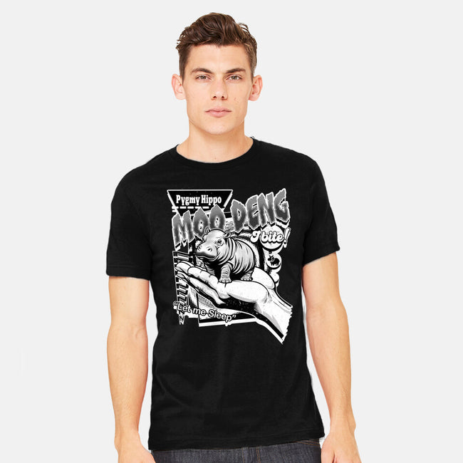 Pygmy Hippo Queen-Mens-Heavyweight-Tee-palmstreet