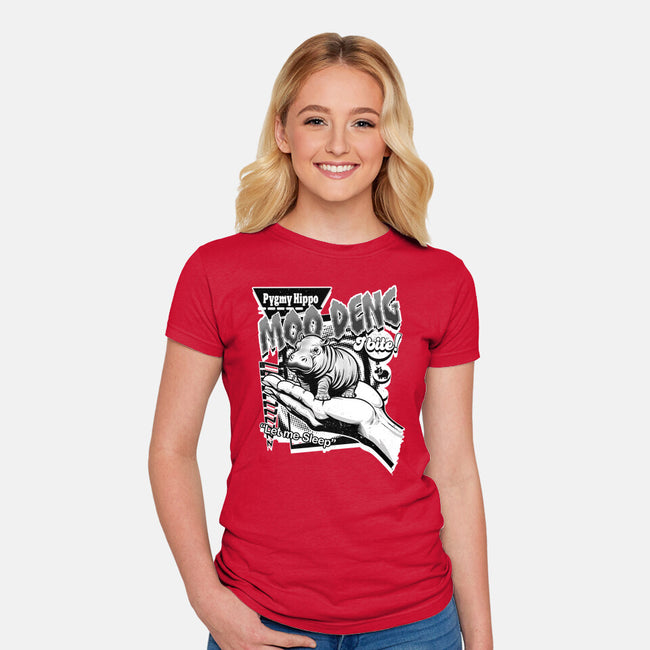 Pygmy Hippo Queen-Womens-Fitted-Tee-palmstreet