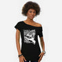 Pygmy Hippo Queen-Womens-Off Shoulder-Tee-palmstreet