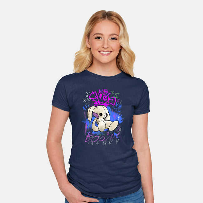 Jinx Bunny-Womens-Fitted-Tee-fanfabio