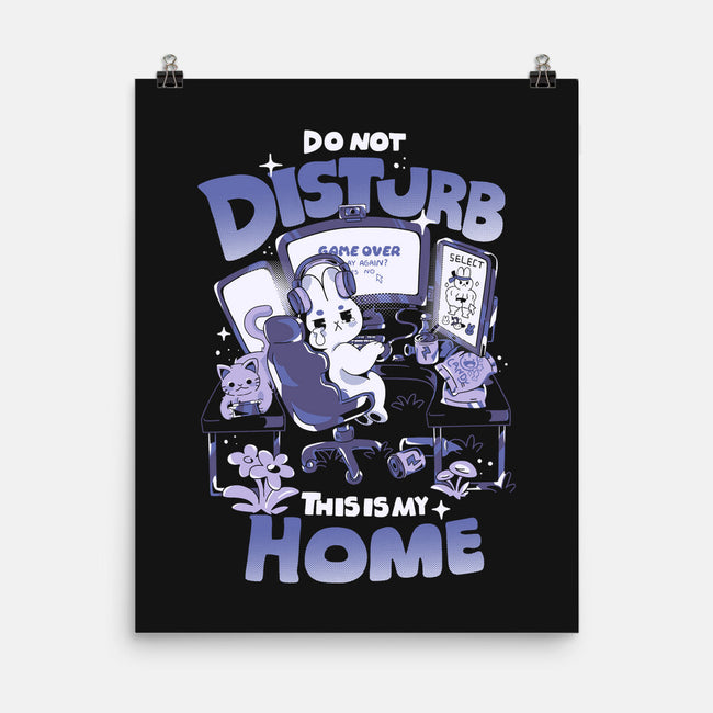 Do Not Disturb Gamer Bunny-None-Matte-Poster-yumie