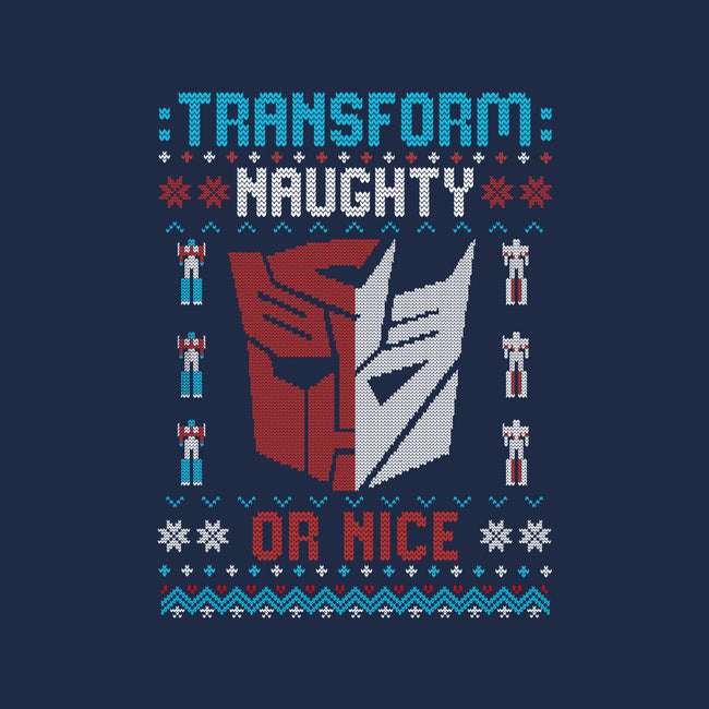 Transform Naughty Or Nice-Unisex-Basic-Tee-NMdesign