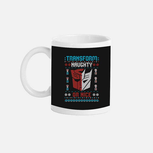 Transform Naughty Or Nice-None-Mug-Drinkware-NMdesign