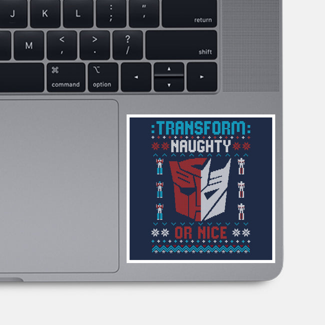 Transform Naughty Or Nice-None-Glossy-Sticker-NMdesign