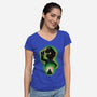 Green Bro Racing-Womens-V-Neck-Tee-rmatix