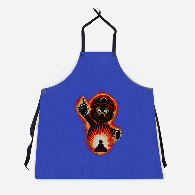 Red Bro Racing-Unisex-Kitchen-Apron-rmatix