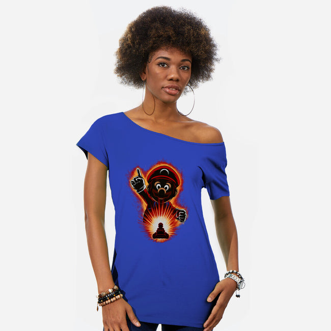 Red Bro Racing-Womens-Off Shoulder-Tee-rmatix