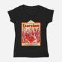 Let's Perform An Exorcism-Womens-V-Neck-Tee-palmstreet