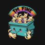 Dumpster On Fire I'm Fine Cat-Womens-Racerback-Tank-worlddominationforcats