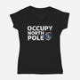 Occupy North Pole-Womens-V-Neck-Tee-Boggs Nicolas