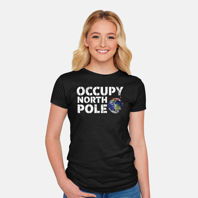 Occupy North Pole-Womens-Fitted-Tee-Boggs Nicolas