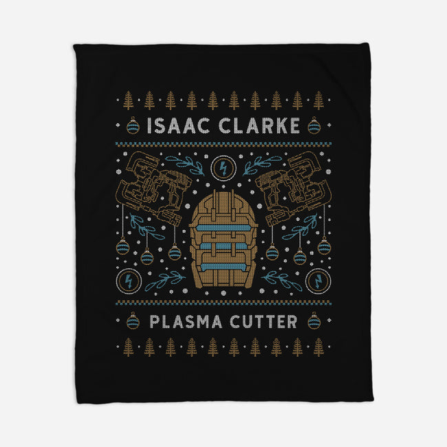 Isaac Clarke Ugly Sweater-None-Fleece-Blanket-LAGELANTEE