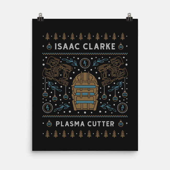 Isaac Clarke Ugly Sweater-None-Matte-Poster-LAGELANTEE