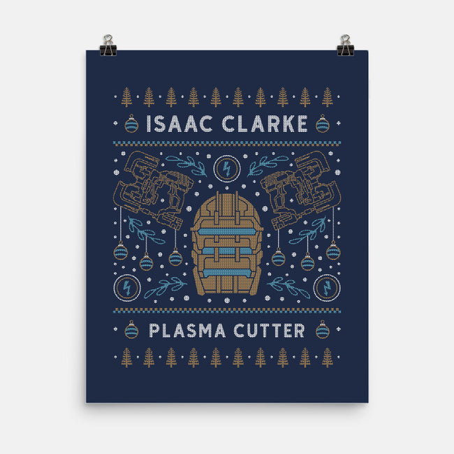 Isaac Clarke Ugly Sweater-None-Matte-Poster-LAGELANTEE