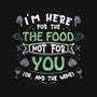 Here For The Food-Mens-Premium-Tee-NMdesign