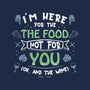 Here For The Food-Womens-Basic-Tee-NMdesign