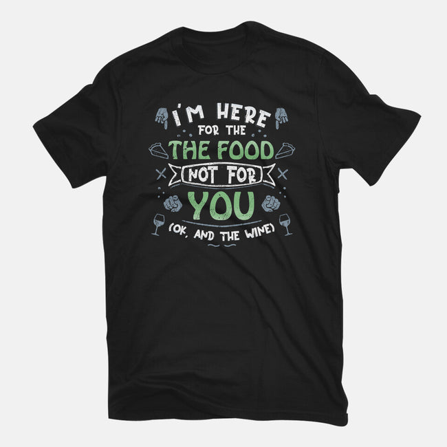 Here For The Food-Womens-Fitted-Tee-NMdesign