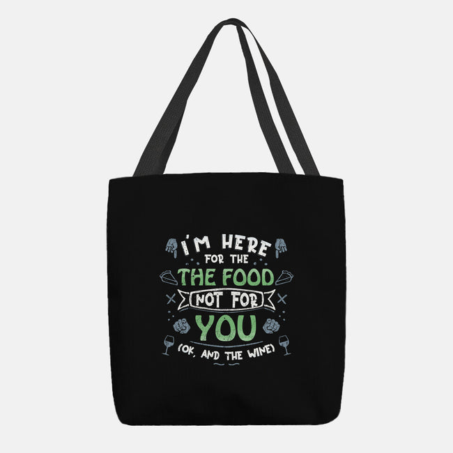 Here For The Food-None-Basic Tote-Bag-NMdesign