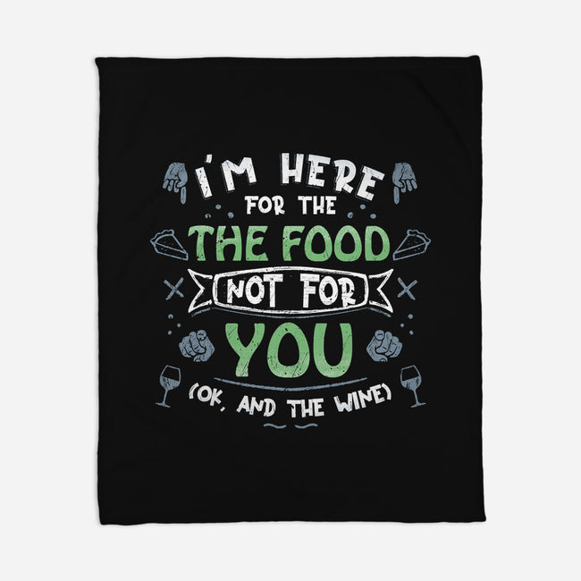 Here For The Food-None-Fleece-Blanket-NMdesign