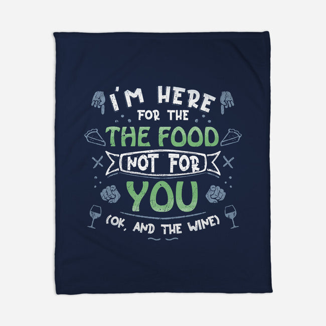 Here For The Food-None-Fleece-Blanket-NMdesign