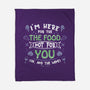 Here For The Food-None-Fleece-Blanket-NMdesign