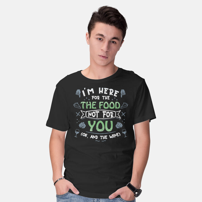 Here For The Food-Mens-Basic-Tee-NMdesign