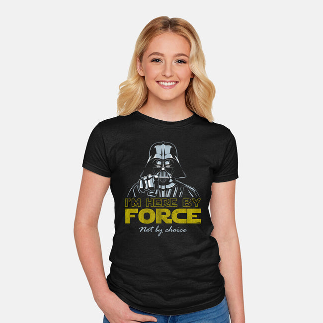 Here By Force-Womens-Fitted-Tee-NMdesign