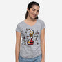 A Christmas Bush-Womens-V-Neck-Tee-SuperEdu