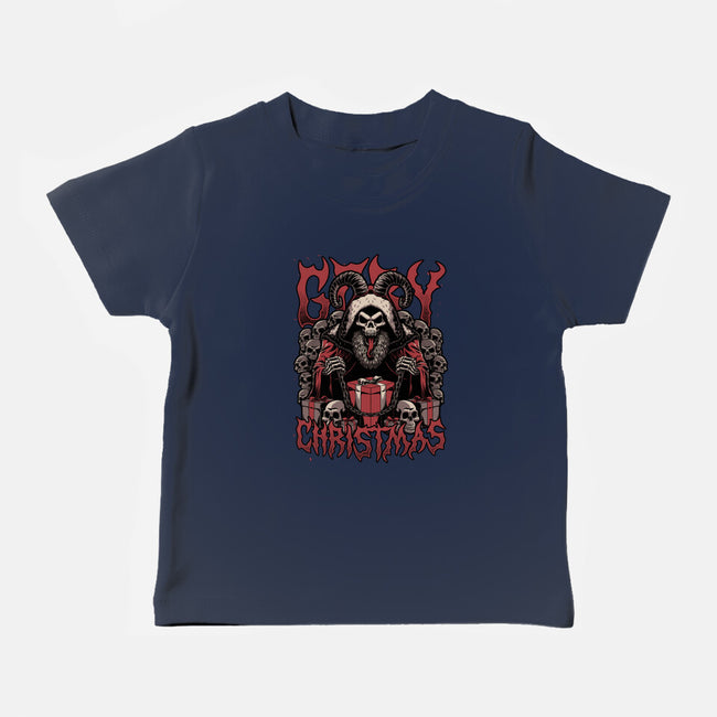 Gory Christmas Krampus-Baby-Basic-Tee-Studio Mootant