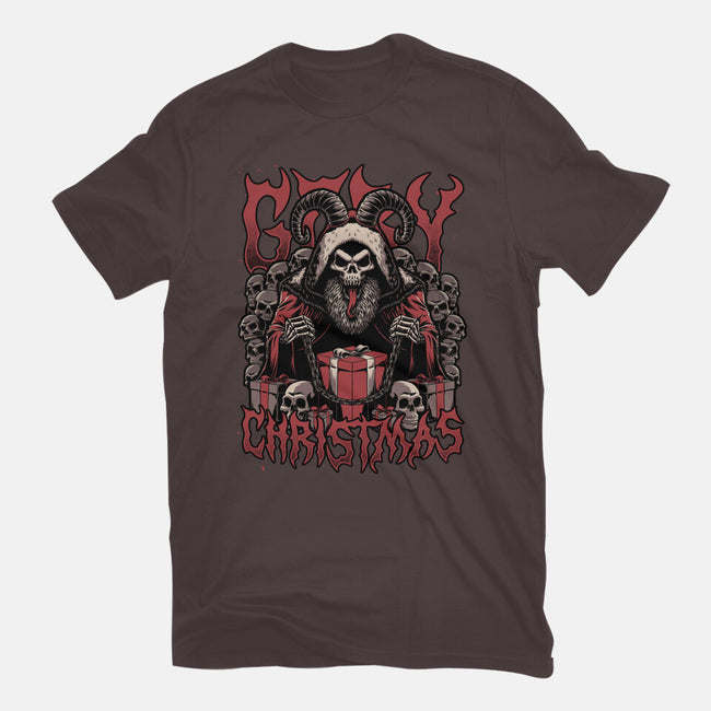 Gory Christmas Krampus-Womens-Basic-Tee-Studio Mootant