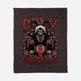 Gory Christmas Krampus-None-Fleece-Blanket-Studio Mootant