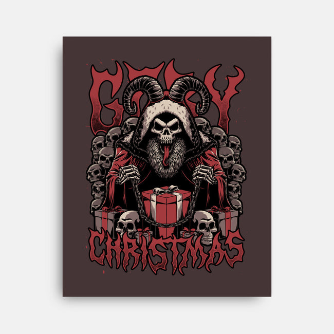 Gory Christmas Krampus-None-Stretched-Canvas-Studio Mootant