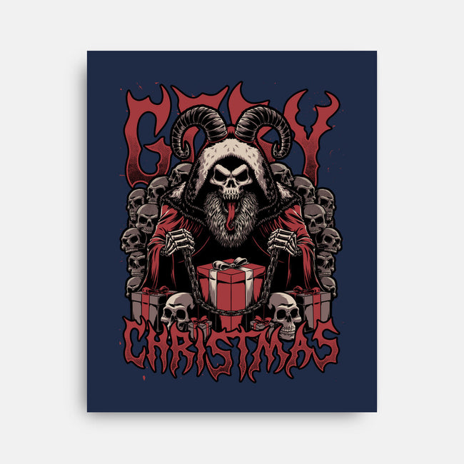 Gory Christmas Krampus-None-Stretched-Canvas-Studio Mootant