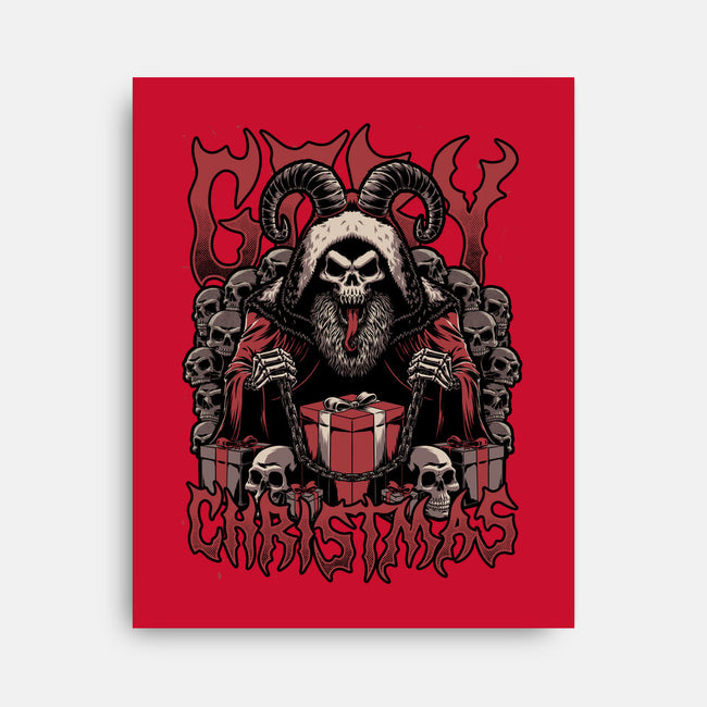 Gory Christmas Krampus-None-Stretched-Canvas-Studio Mootant