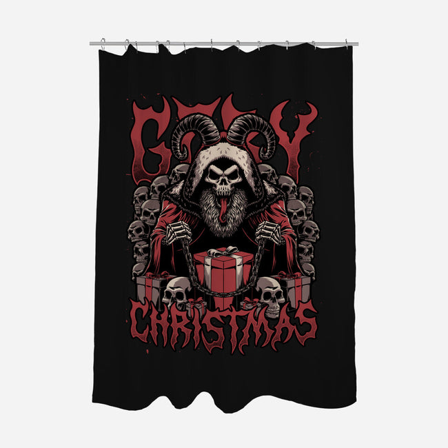 Gory Christmas Krampus-None-Polyester-Shower Curtain-Studio Mootant