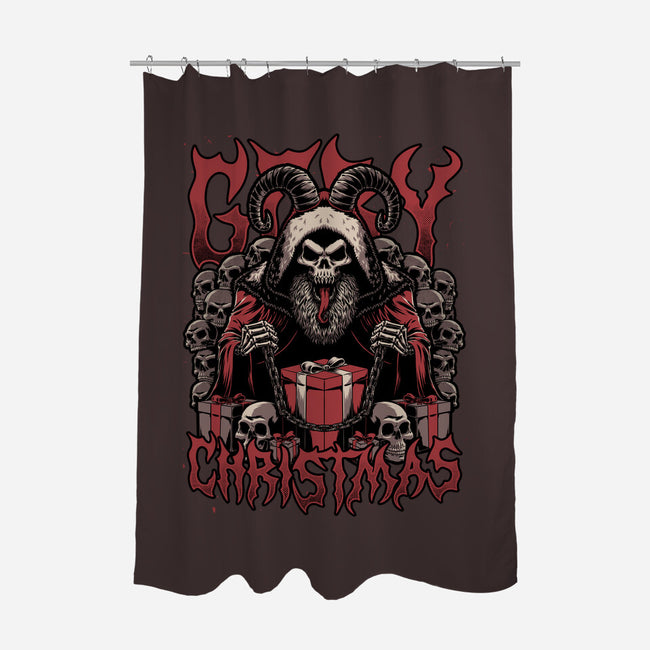 Gory Christmas Krampus-None-Polyester-Shower Curtain-Studio Mootant