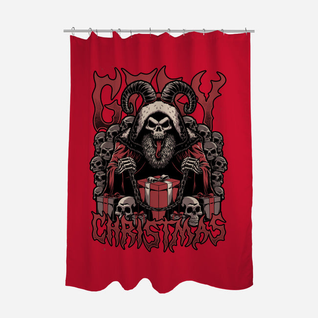 Gory Christmas Krampus-None-Polyester-Shower Curtain-Studio Mootant