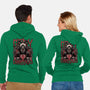 Gory Christmas Krampus-Unisex-Zip-Up-Sweatshirt-Studio Mootant