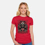 Gory Christmas Krampus-Womens-Fitted-Tee-Studio Mootant