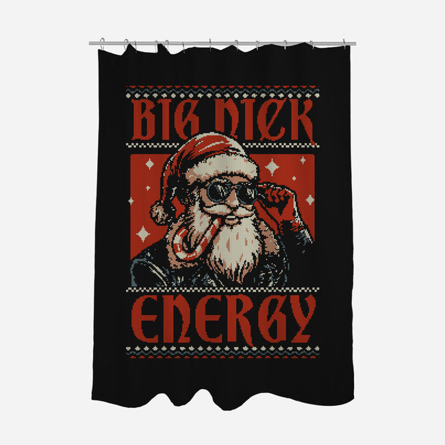 Ugly Sweater Big Santa Claus-None-Polyester-Shower Curtain-Studio Mootant