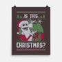 Ugly Sweater Skeleton Christmas-None-Matte-Poster-Studio Mootant