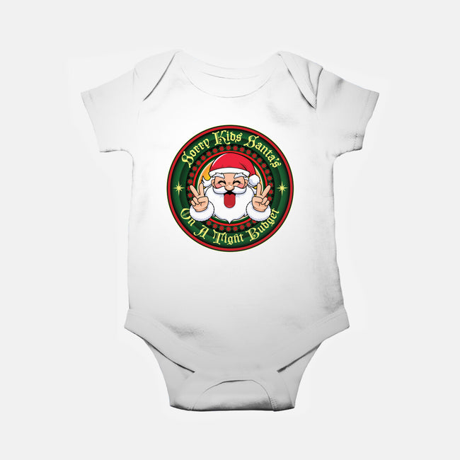 Santa's On A Tight Budget-Baby-Basic-Onesie-Whimsical Thinker