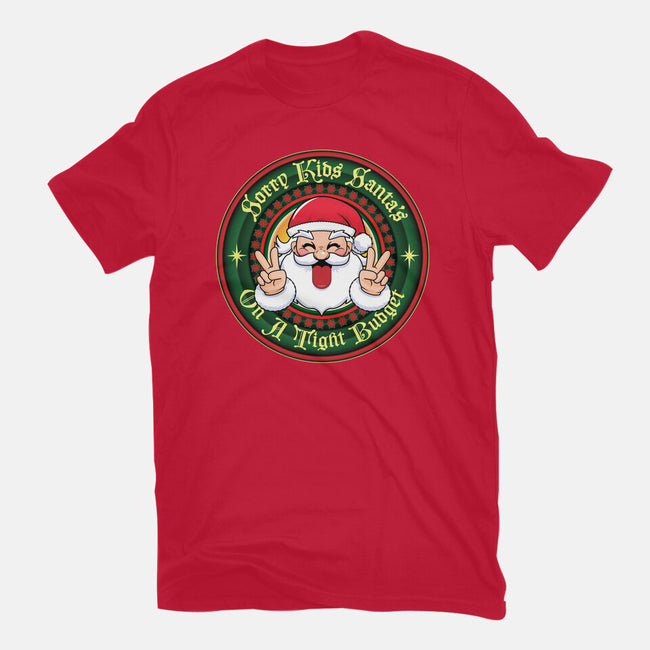 Santa's On A Tight Budget-Youth-Basic-Tee-Whimsical Thinker