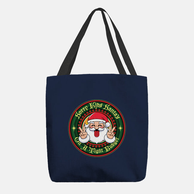 Santa's On A Tight Budget-None-Basic Tote-Bag-Whimsical Thinker