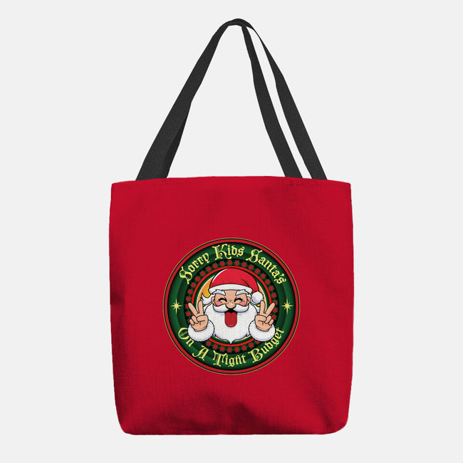 Santa's On A Tight Budget-None-Basic Tote-Bag-Whimsical Thinker