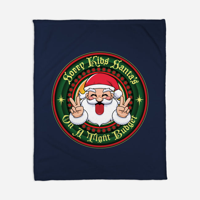 Santa's On A Tight Budget-None-Fleece-Blanket-Whimsical Thinker