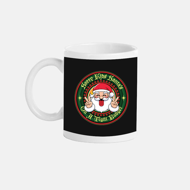 Santa's On A Tight Budget-None-Mug-Drinkware-Whimsical Thinker