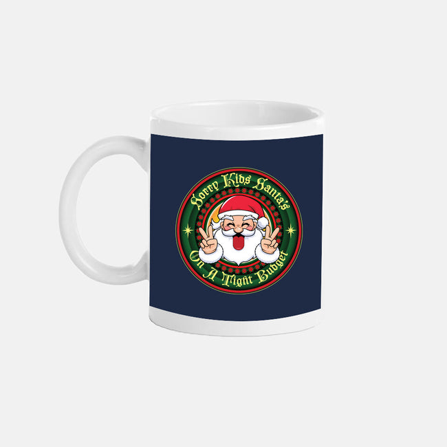 Santa's On A Tight Budget-None-Mug-Drinkware-Whimsical Thinker