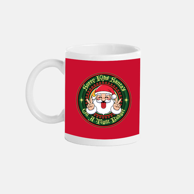 Santa's On A Tight Budget-None-Mug-Drinkware-Whimsical Thinker